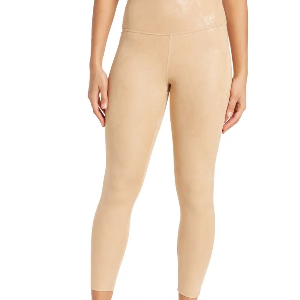 CARBON 38 Metallic Snake High Rise 7/8 Leggings Size XLARGE New